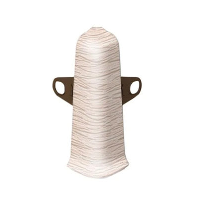 Угол наружный с крепежом д/плинтуса 70 мм Деконика Дуб мокко 208