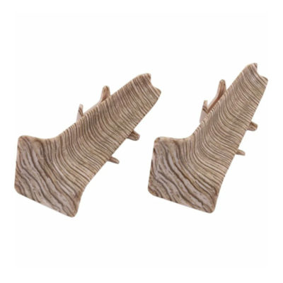 Угол внутренний с крепежом д/плинтуса 70 мм Деконика Дуб мокко 208