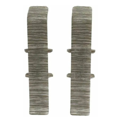 Соединитель д/плинтуса 70 мм Деконика Дуб мокко 208