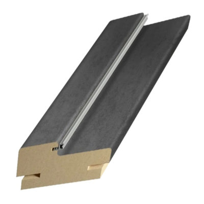 Наличник ПВХ бетон темный 30*70 телескоп