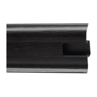 Плинтус Winart 58 Венге (857) с кабель каналом и мягким краем