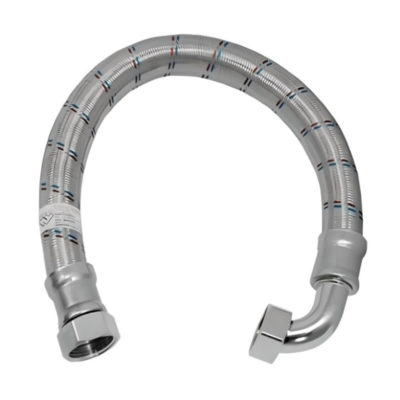 Гибкая подводка для воды ГИГАНТ угловой 1" г/г 60 см