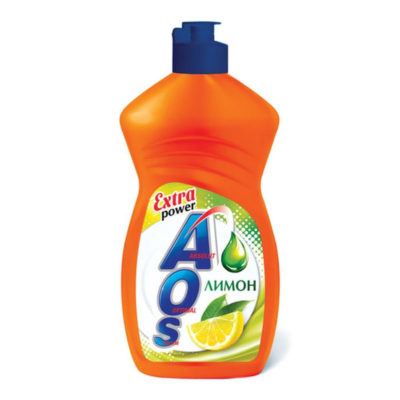 СРЕДСТВО ДЛЯ МЫТЬЯ ПОСУДЫ AOS ЛИМОН 450 МЛ