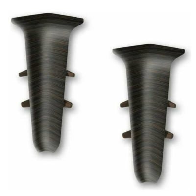 Угол внутренний д/плинтуса 70 мм Деконика Каштан серый 352