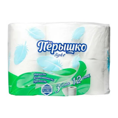 Туалетная бумага ЛАЙТ ПЕРО 3 слоя