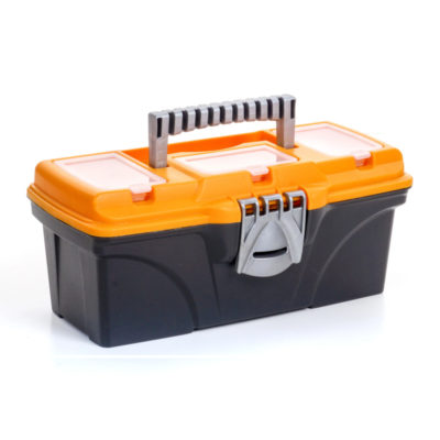 Ящик для инструментов 13" пластик. замок с секциями М2934