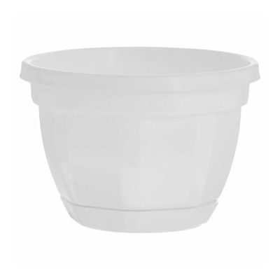 Кашпо настенное 3 л с поддоном белое Ника