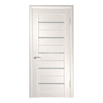 Дверь ЭКО 1 сатинат беленый дуб 80*200