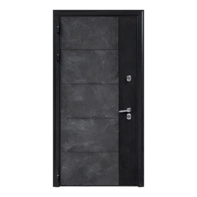 Дверь ЛЕВАЯ 860*2050 ДК-15 Термо муар черный Сосна Прованс