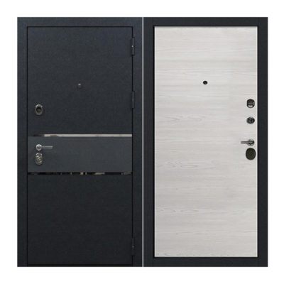 Дверь ПРАВАЯ 860*2050 ДК-15 Термо муар черный Сосна Прованс