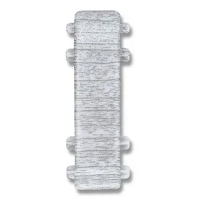 Соединитель для плинтуса 55 мм "Идеал Классик" Ясень серый 253