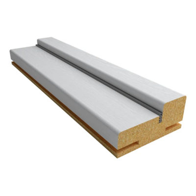 Коробочный брус ПВХ перламутр светлый 30*70 телескопический с уплотнителем