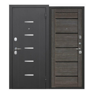 Дверь 860 Правая ГАРДА 7.5 см Дуб Неаполь Грей Серебро