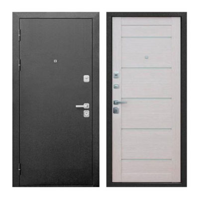 Дверь 860 Левая ГАРДА 9 см Лиственница Бежевая Царга