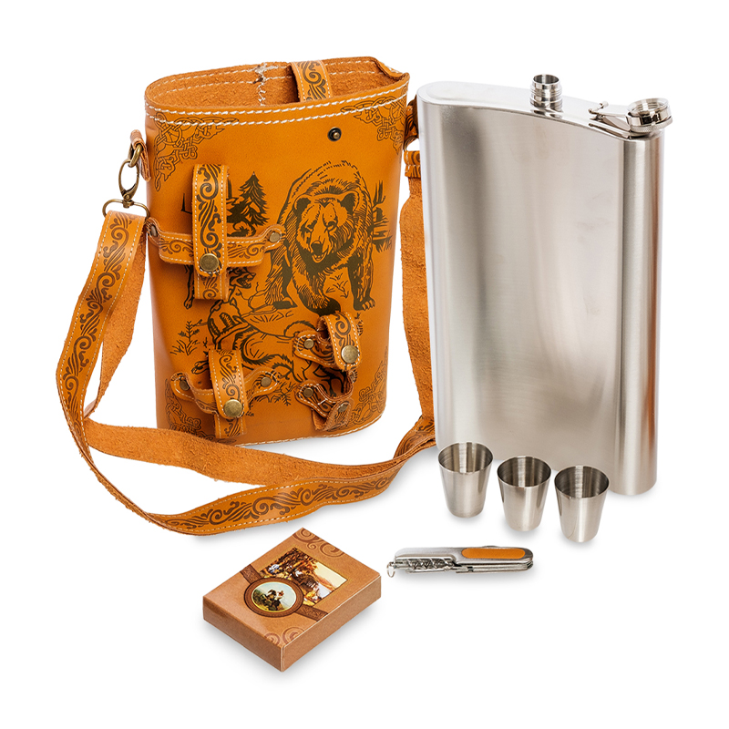 Набор /фляга/ подарочная №1 - ДисконтСтрой.рф Набор /фляга/ подарочная №1