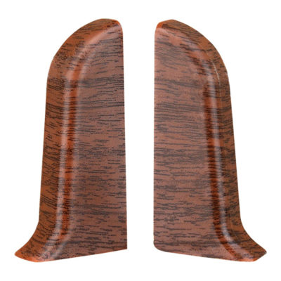 Накладки для плинтуса фигурного 80мм Идеал Дюра Белый 001