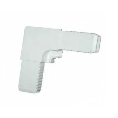 Уголок для москитной сетки под профиль ЦЕЛЬНОЛИТОЙ (АБС) белый (100 шт)