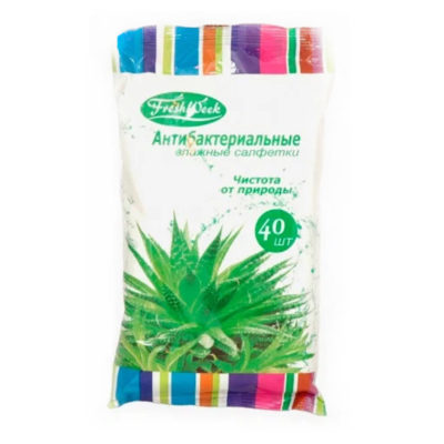 Салфетки влажные FreshWeek гигиенич.бактериальные 40 шт.