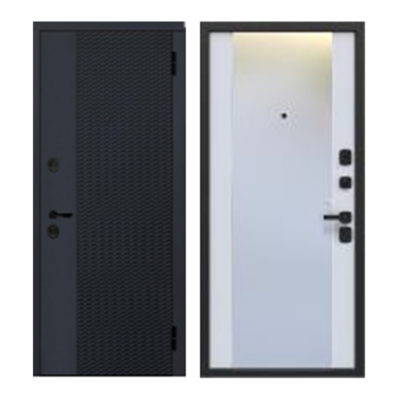 Дверь 860 ПРАВАЯ Черное зеркало 7.5 см