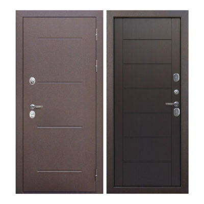 Дверь мет. 11 см ИЗОТЕРМА Медный антик Темный Кипарис 860 левая