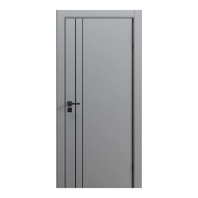Дверь Line 70*2000 Молдинг 4 софт грей гладкий (AL)