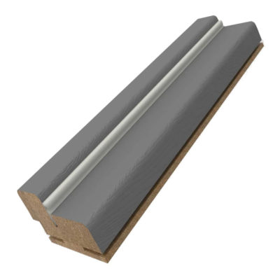 Коробочный брус ПВХ софт грей гладкий 30*70 телескопический с уплотнителем