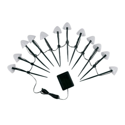 USL-S-830/PM020 MULTICOLOR MUSHROOMS 12 Светильник сад. на солнеч.батарее Разноцв.грибы 12шт