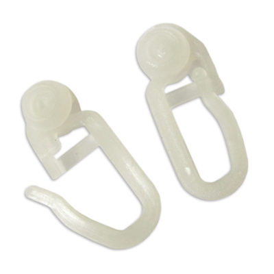 Евро крючок для штор пластик. (шт)