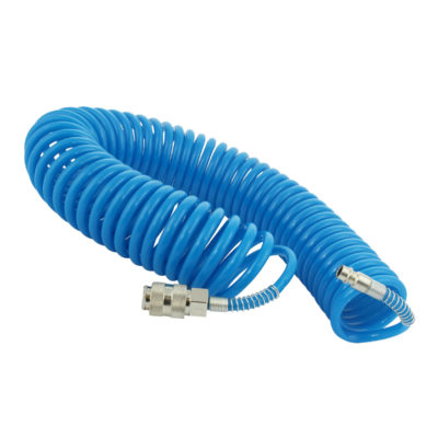 Пневмо Шланг спиральный воздушный 12мм*5м с быстросъем соед.