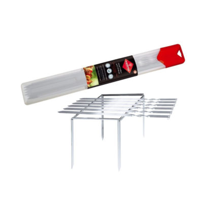 Набор шампуров одноразовых (6шт)+ подставка-мангал в чехле