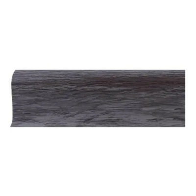 Плинтус СК Граб темный с кабель каналом и мягким краем