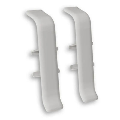 Соединитель д/плинтуса 85 мм Деконика светло-серый 002