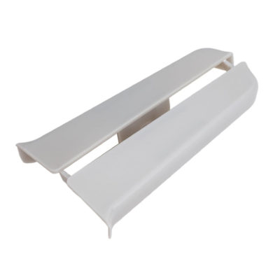 Торцевые(пара) д/плинтуса 85 мм Деконика светло-серый 002