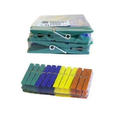 Прищепки пластик 7 см(24 шт)