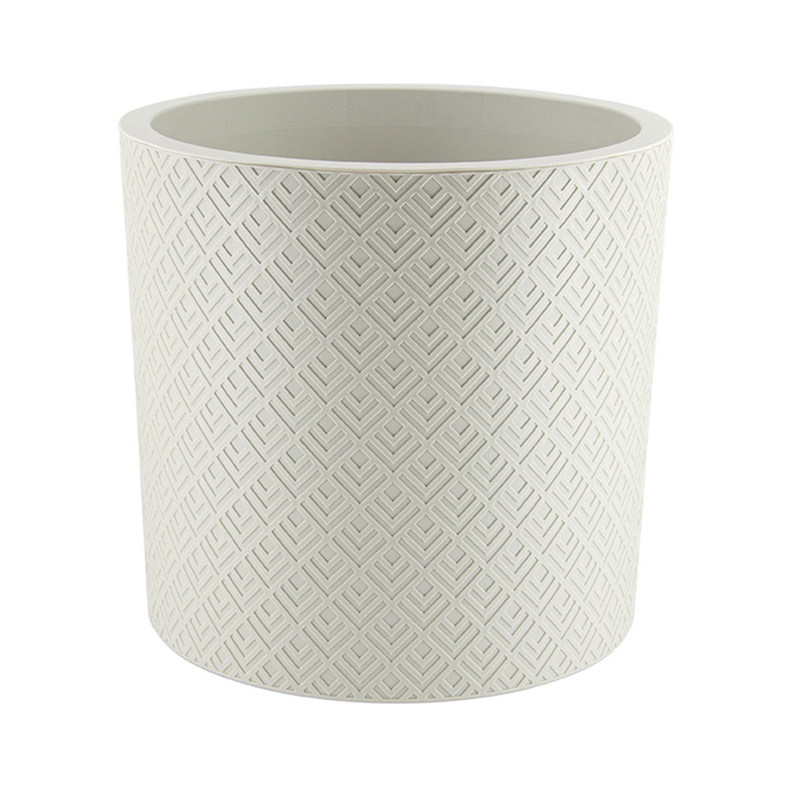 Горшок для цветов 24 л с вставкой белый ротанг - ДисконтСтрой.рф Горшок для цветов 24 л с вставкой белый ротанг