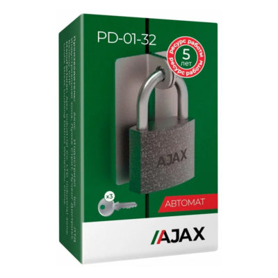 ЗАМОК НАВЕСНОЙ PD-01-32АНГЛ. 3КЛ.