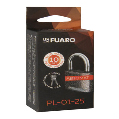ЗАМОК НАВЕСНОЙ PL-01-25 АНГЛ. 2КЛ.