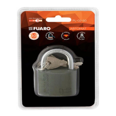 ЗАМОК НАВЕСНОЙ PL-02-50 АНГЛ. 3КЛ.