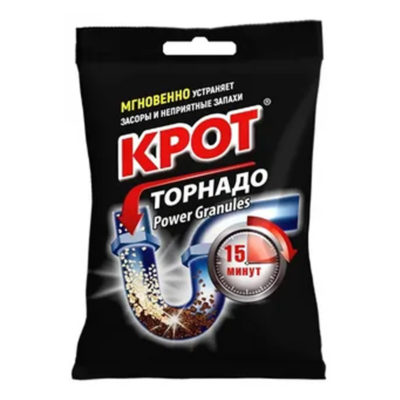 Средство от засоров Крот Торнадо 90 г