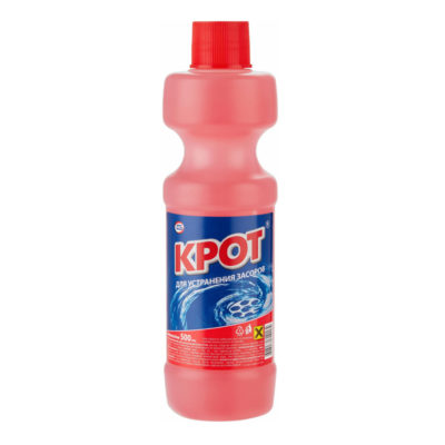 Средство от засоров Крот 500 мл