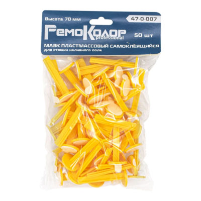 Маяк самокл. для стяжки наливного пола 70мм 20шт