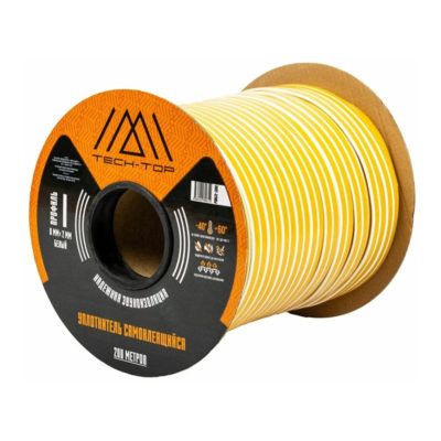 УПЛОТНИТЕЛЬ Р 9*5 ММ КОРИЧНЕВЫЙ БУХТА 100 М "TECH-TOP"