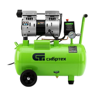 МБ1100/24 Компрессор безмаслянный малошумный 1100Вт 24л//Сибртех