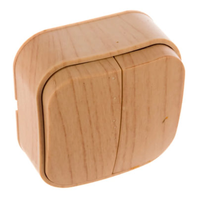 Выключатель 2ОП сосна с индик. IONICH UNIVersal