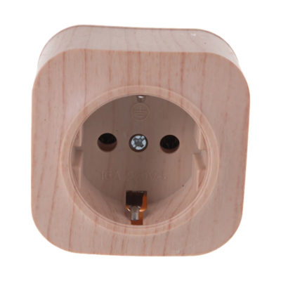 Розетка 3ОП с/з сосна IONICH UNIVersal (10/200)