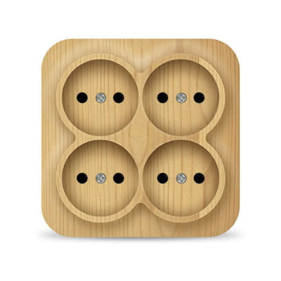 Розетка 4ОП б/з сосна IONICH UNIVersal (10/200)