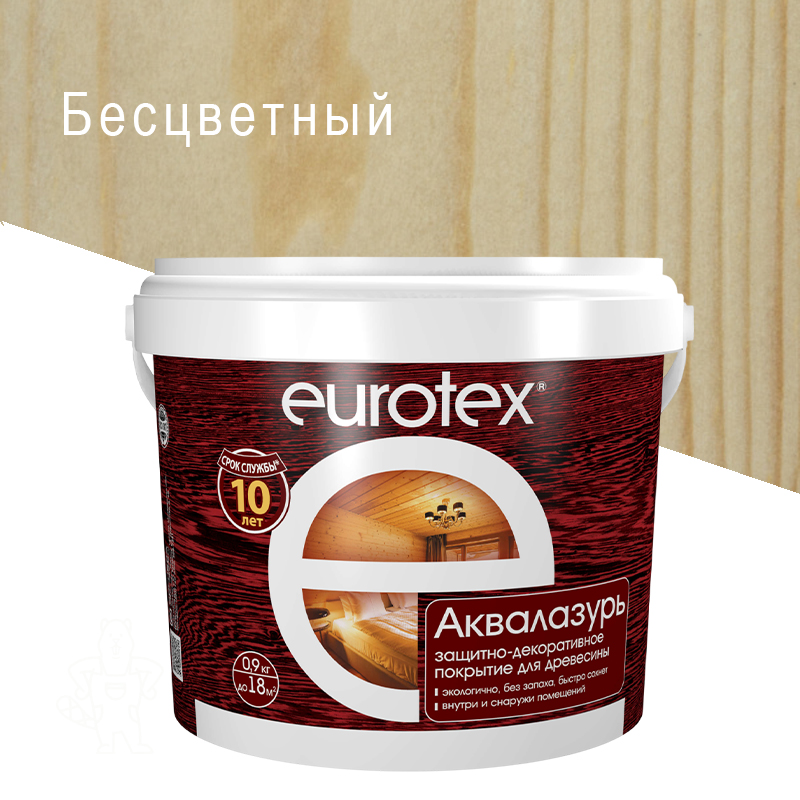 Пропитка декоративная ЕВРОТЕКС Бесцветный 0,9кг (водн.осн.)