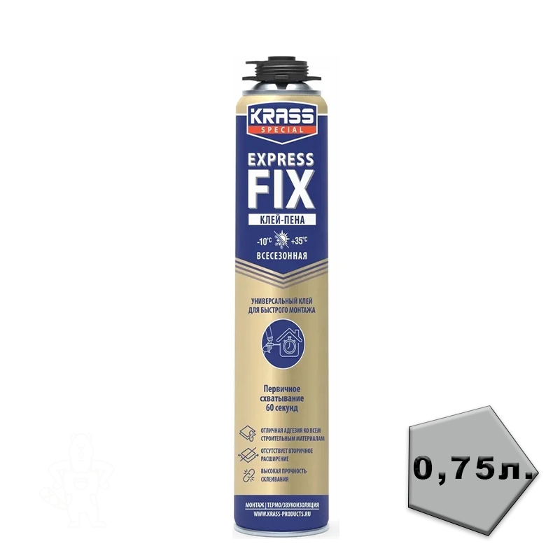 Клей-пена Krass Special ExpressFix универс. 0,75л