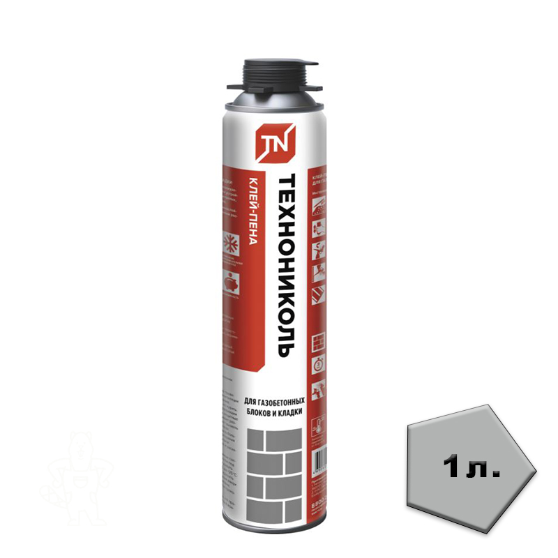 Клей-пена Технониколь ПРОФ д/газобет. блоков и кладки 1л