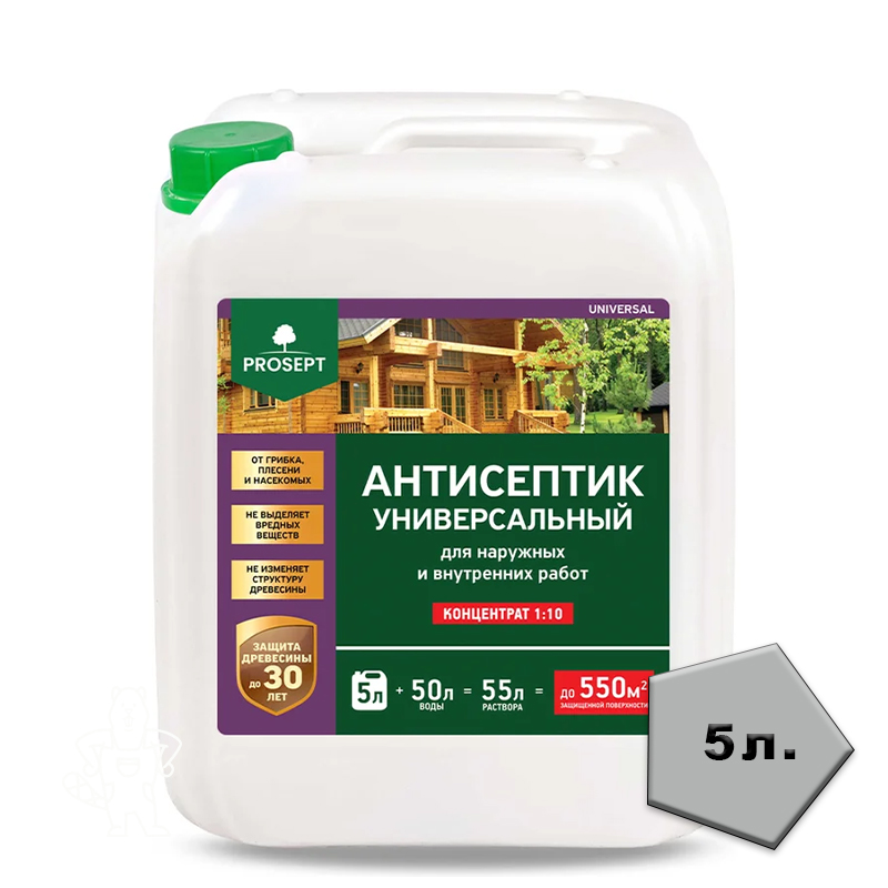 Антисептик защитный для древесины Prosept Universal концентрат 1*10 5л.
